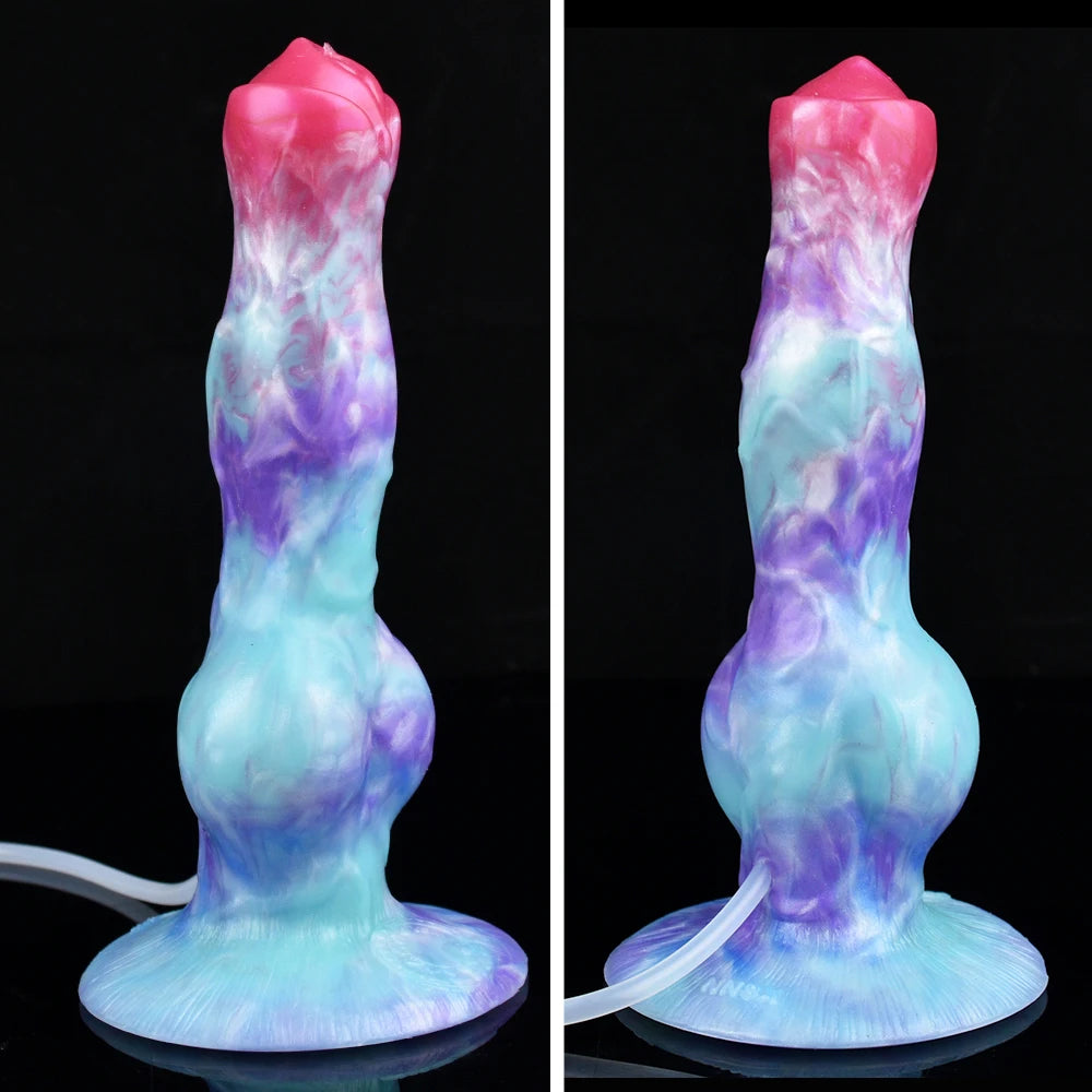 NNSX Squirting Dildo with Strong Sucker Big Knot Anal Plug Silicone Dilatador Anal Dildos Penetration Large Toys for Woman Man