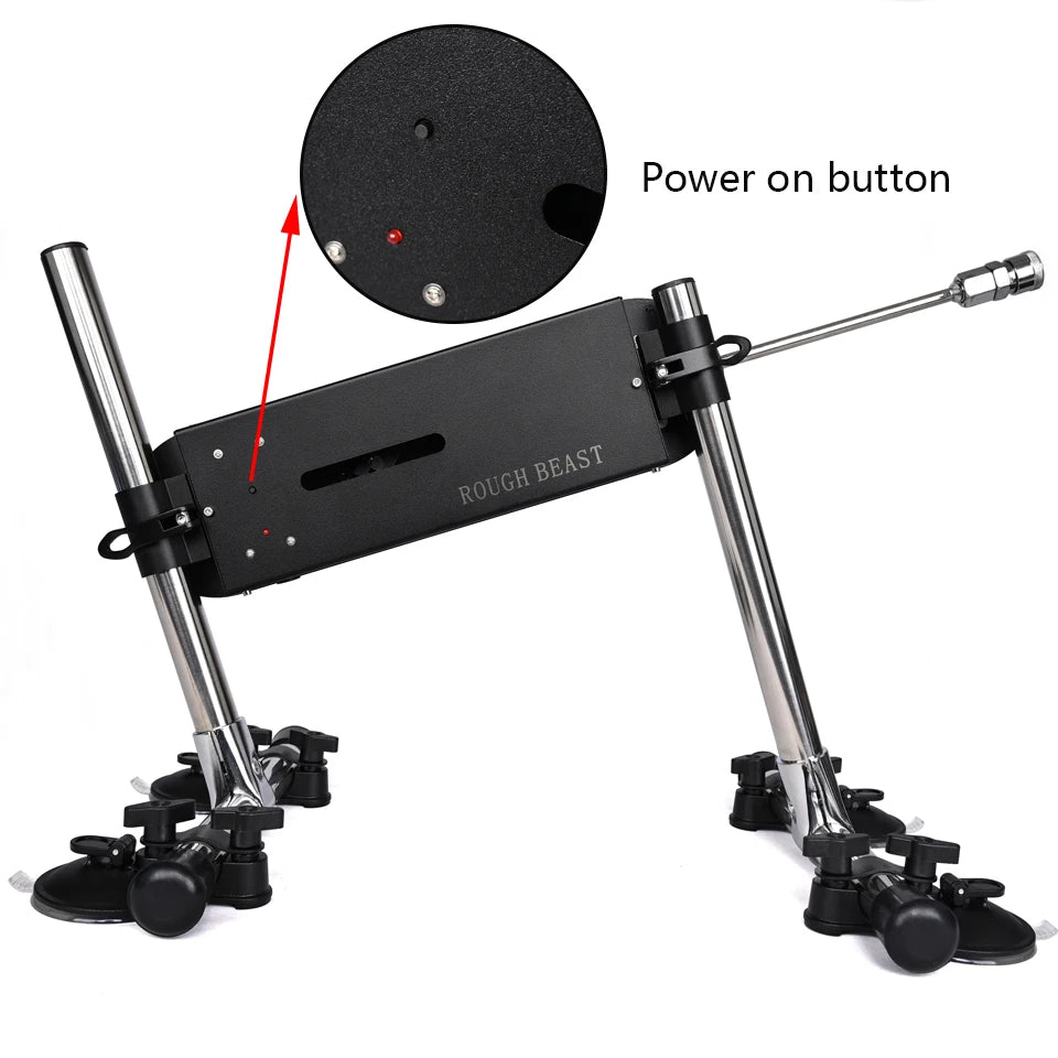 ROUGH BEAST 70W Power Automatic Sex Machine with Dildo Attachment Wireless Masturbation Machine for Women Telescopic Men Sex Toy
