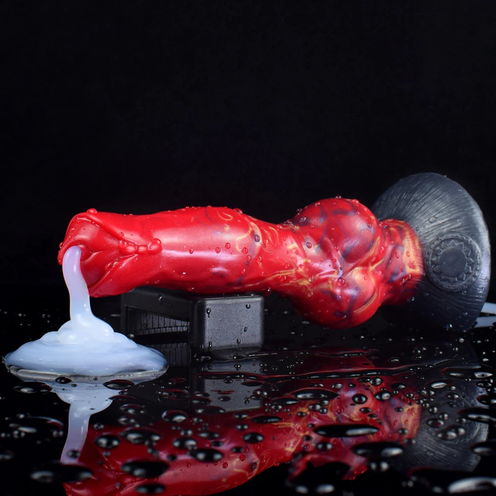 NNSX Squirting Dildo with Strong Sucker Big Knot Anal Plug Silicone Dilatador Anal Dildos Penetration Large Toys for Woman Man