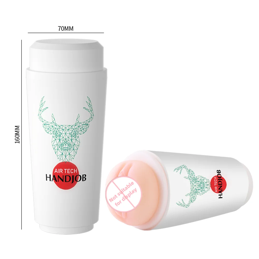 Male Masturbator Cup  Vaginal Penetration Pocket Pussy Realistic Rubber Vagina Penis Trainer Sex Toys For Men Adults Goods