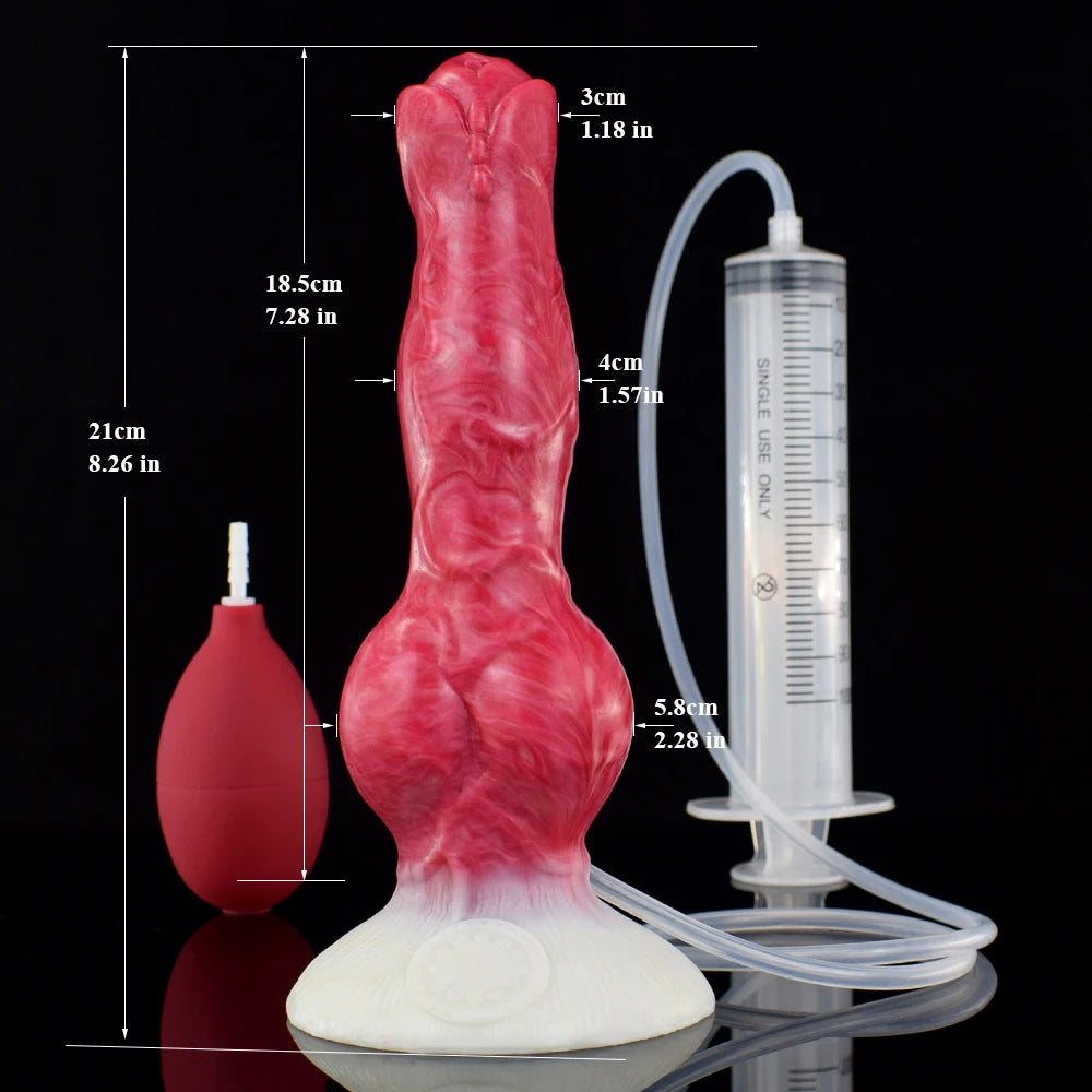 NNSX Squirting Dildo with Strong Sucker Big Knot Anal Plug Silicone Dilatador Anal Dildos Penetration Large Toys for Woman Man
