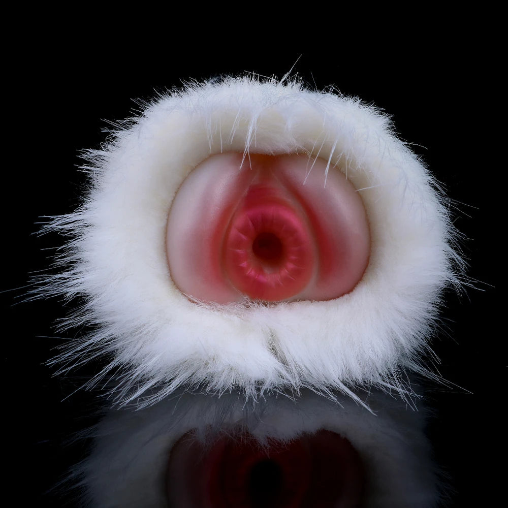 YOCY Realistic Animal Pussy Men Masturbator Soft Silicone Vaginal Anal Channel Fantasy Stroker Toy Fetish With Lifelike Fur
