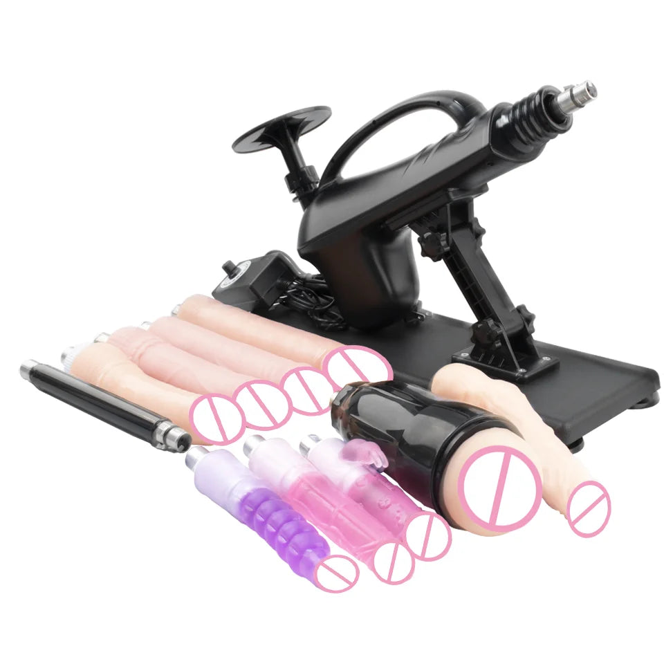 FREDORCH Sex Machine Adjustable Automatic Female Masturbating Pumping with 3XLR Sex Gun Love Machine for Woman Adult Sex Toy