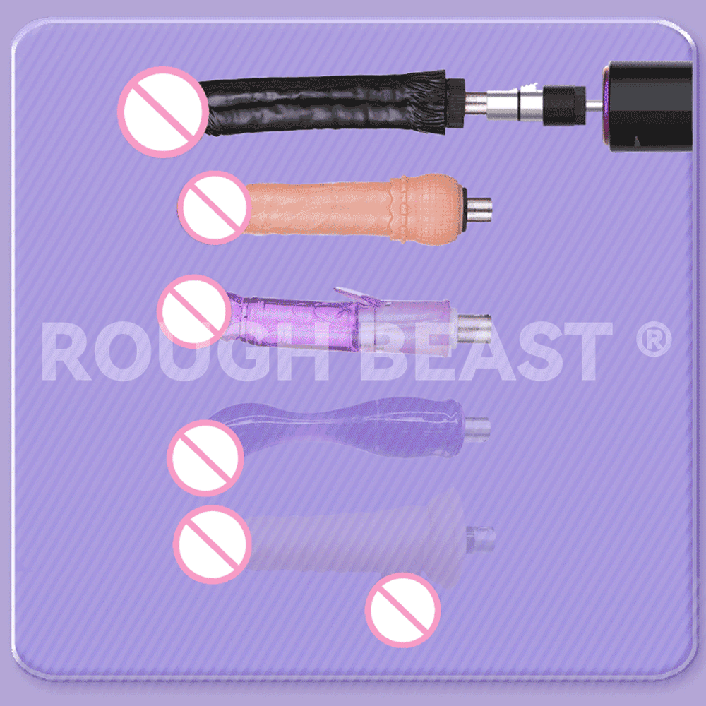 ROUGH BEAST Automatic Sex Machine with Big Black Dildo for Women Love Machine Masturbation Pumping Gun for Couple Men Sex Toys