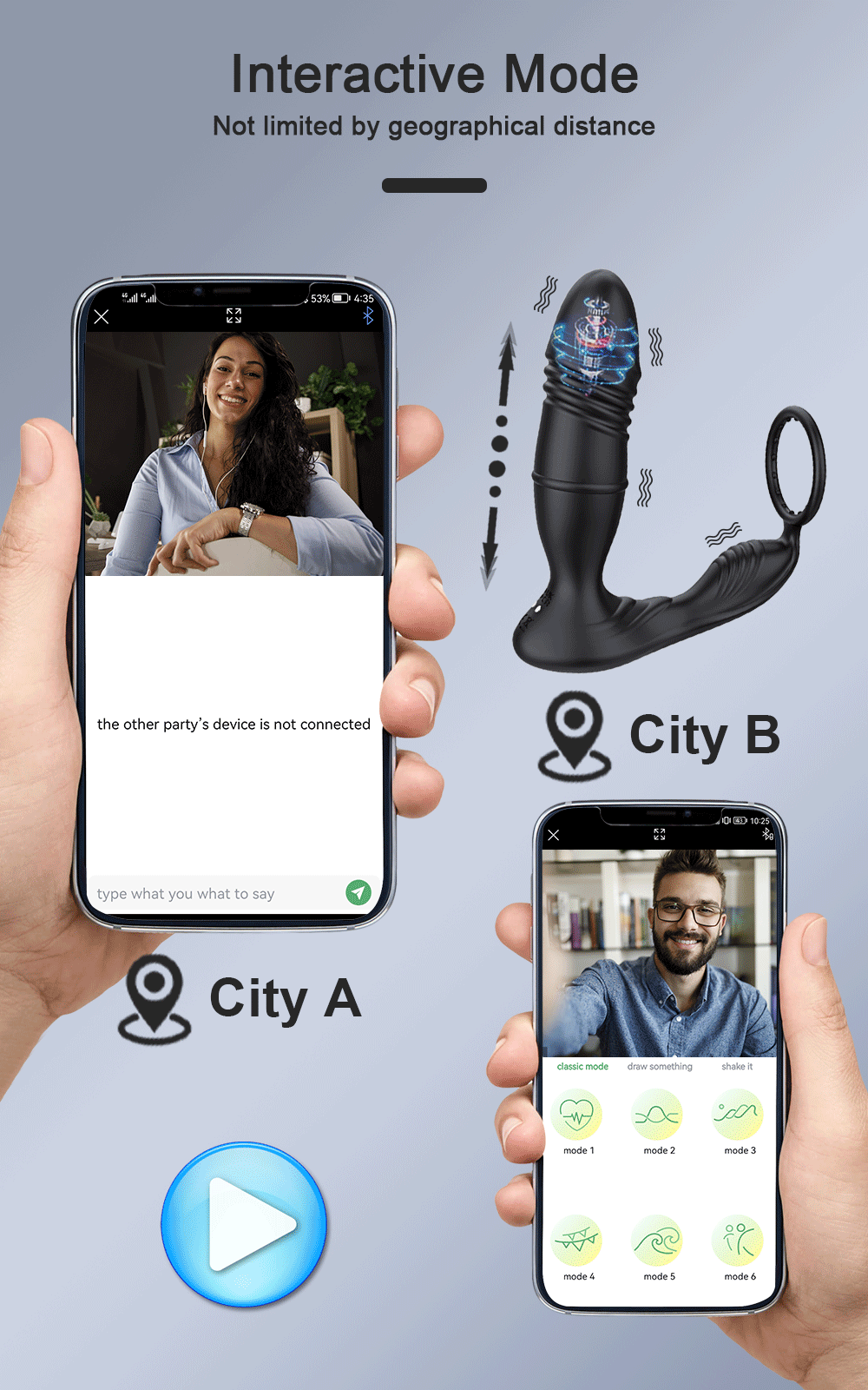Male Thrusting Prostate Massager Bluetooth APP Vibrator for Men Gay Anal Plug Wireless Remote Butt Plug Sex Toy for Couples