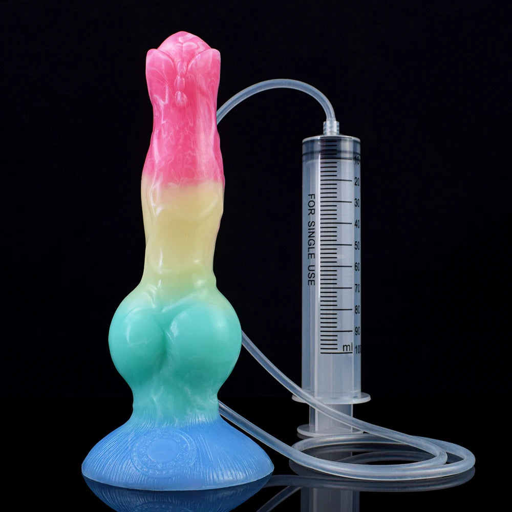 NNSX Squirting Dildo with Strong Sucker Big Knot Anal Plug Silicone Dilatador Anal Dildos Penetration Large Toys for Woman Man