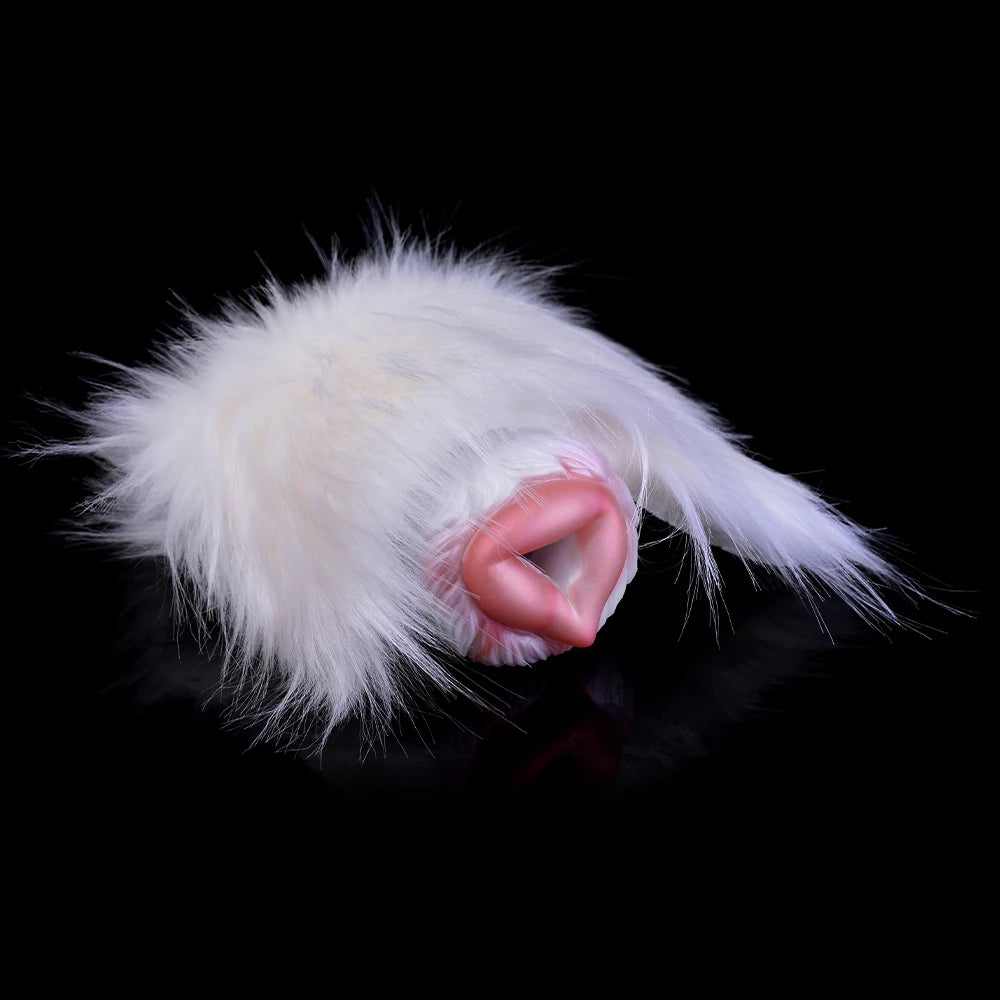 YOCY Realistic Animal Pussy Men Masturbator Soft Silicone Vaginal Anal Channel Fantasy Stroker Toy Fetish With Lifelike Fur