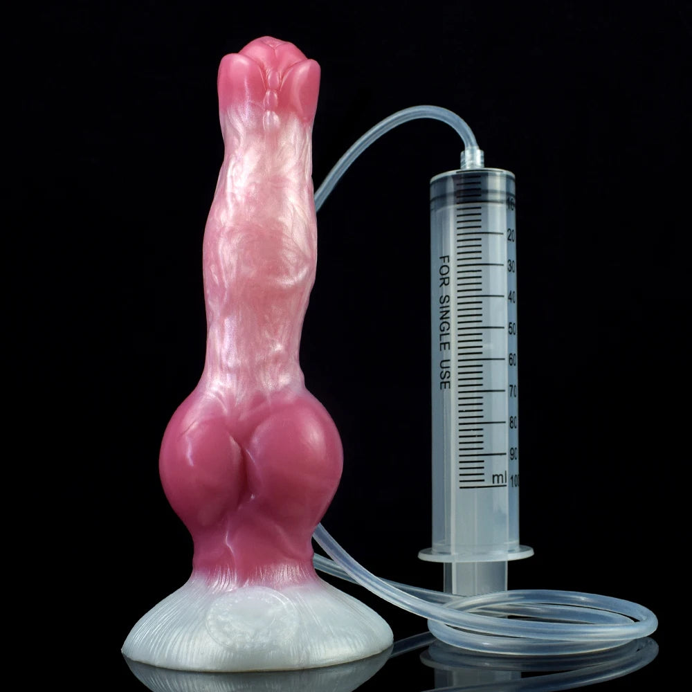 NNSX Squirting Dildo with Strong Sucker Big Knot Anal Plug Silicone Dilatador Anal Dildos Penetration Large Toys for Woman Man