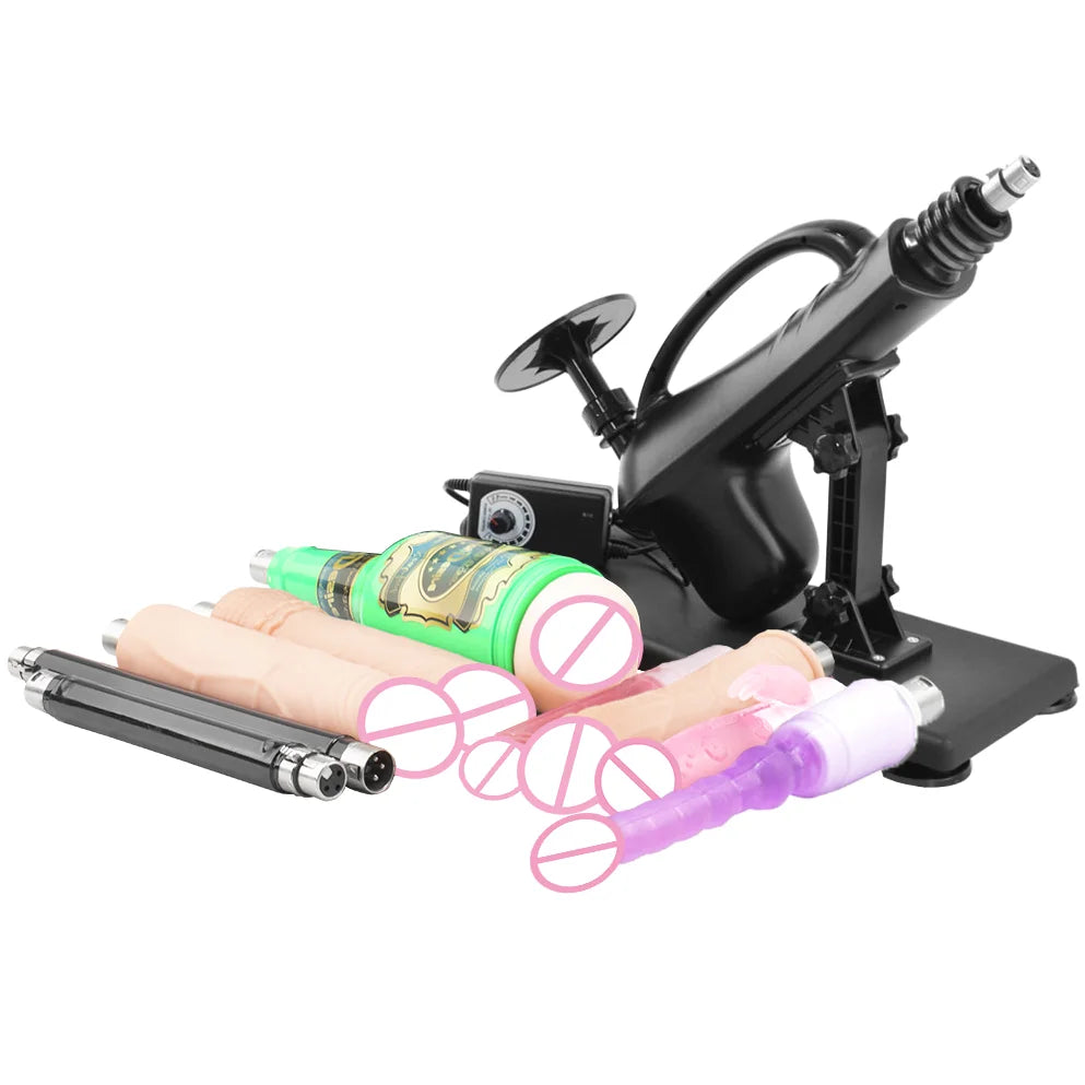 FREDORCH Sex Machine Adjustable Automatic Female Masturbating Pumping with 3XLR Sex Gun Love Machine for Woman Adult Sex Toy