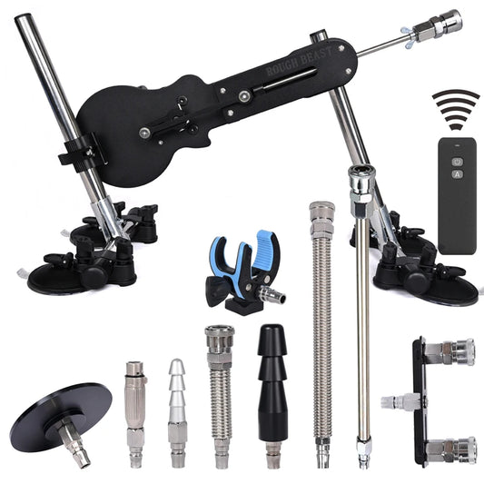 ROUGH BEAST 70W Power Automatic Sex Machine with Dildo Attachment Wireless Masturbation Machine for Women Telescopic Men Sex Toy