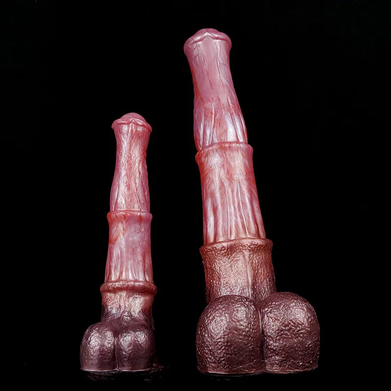 YOCY Large Horse Dildo Ejaculating Sex Toy Flexible Silicone Fantasy Horse Cock Strapon Toy For Lesbian Anal Masturbator